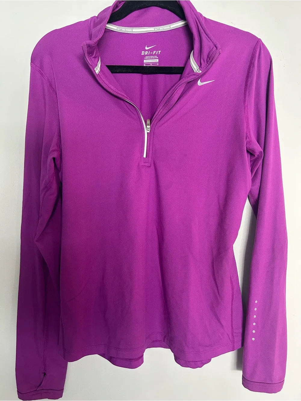Nike Purple Dri-FIT Half-Zip Performance Pullover